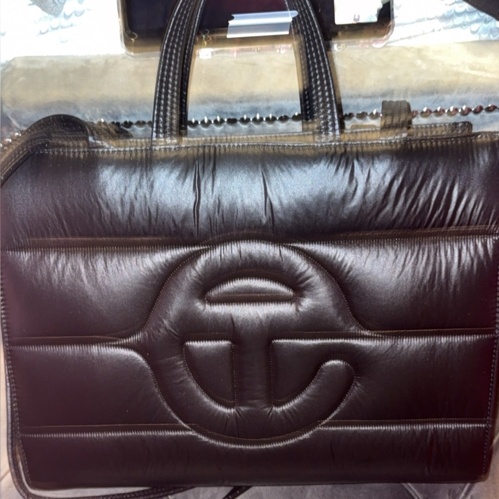 Telfar moose knuckle Black Puffer Tote